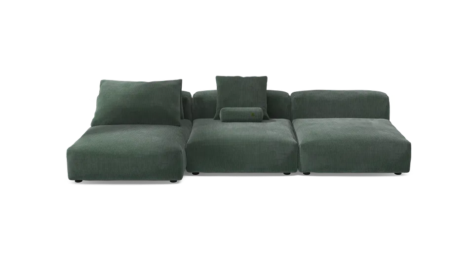 vetsak Sofa Set 04 divano modulare 5 posti velluto hunter