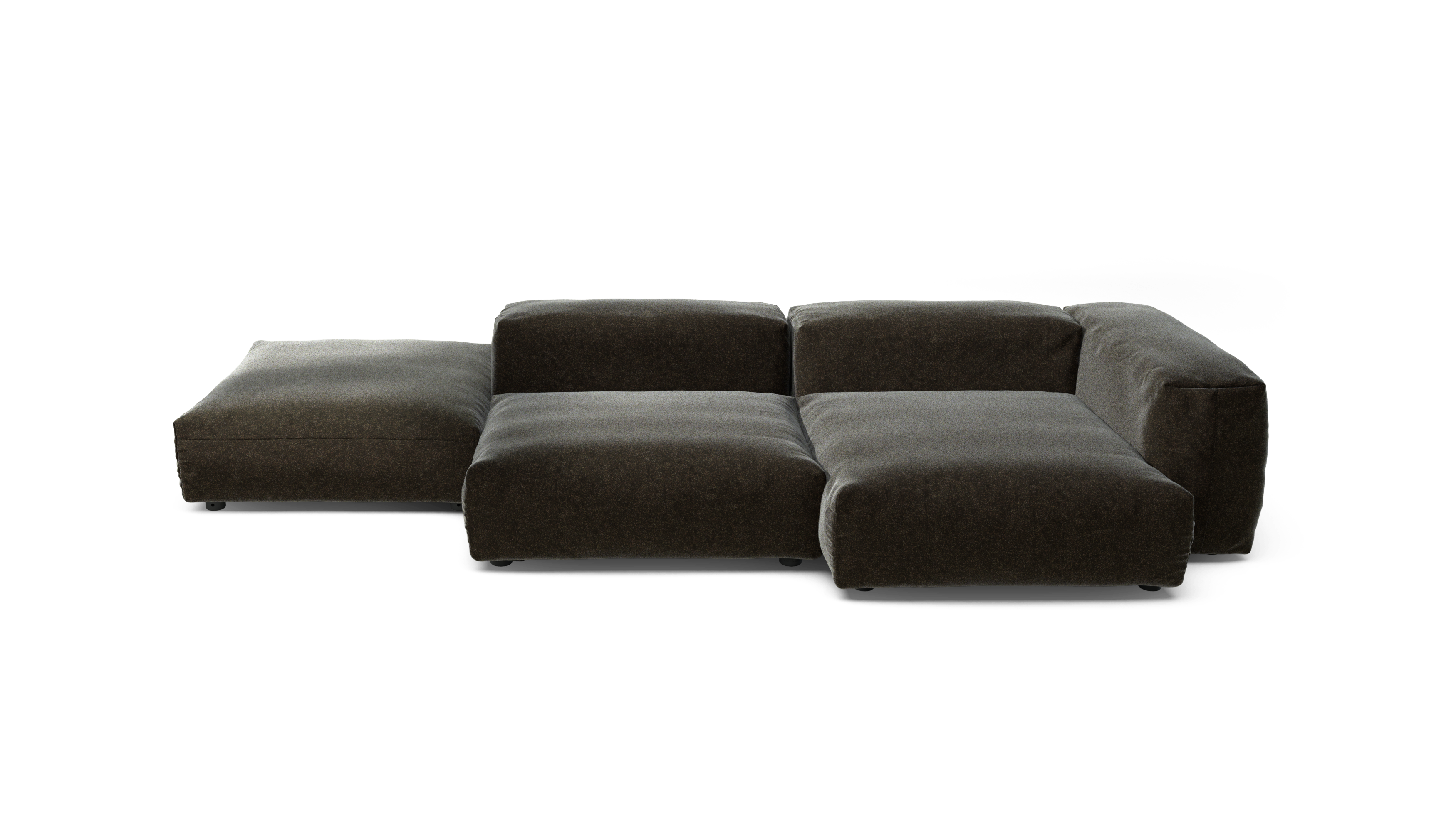 Vetsak Set 09 Island Suave divano modulare antracite 346 cm