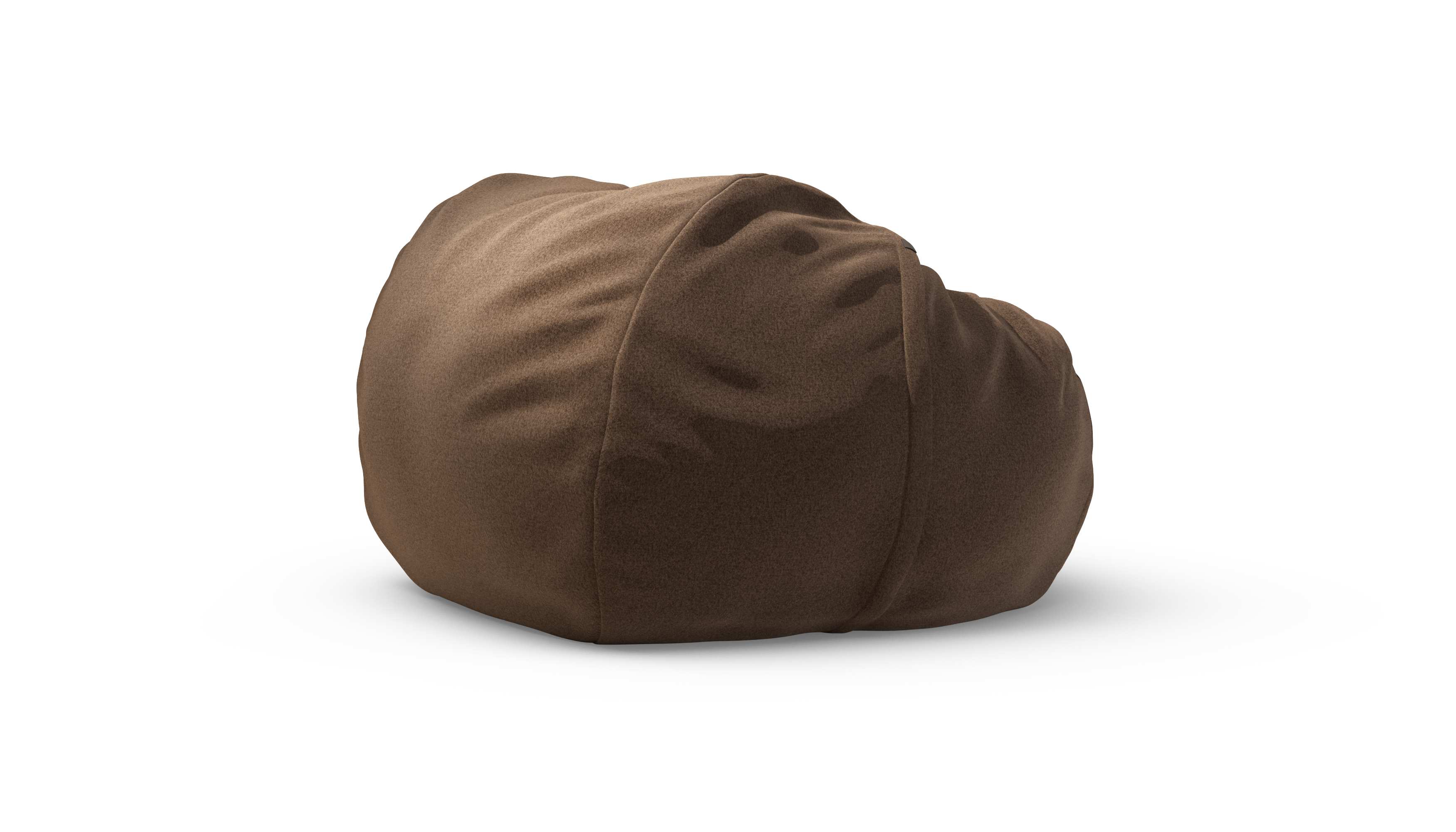 vetsak Beanbag Large pouf marrone tessuto pebble sagomato