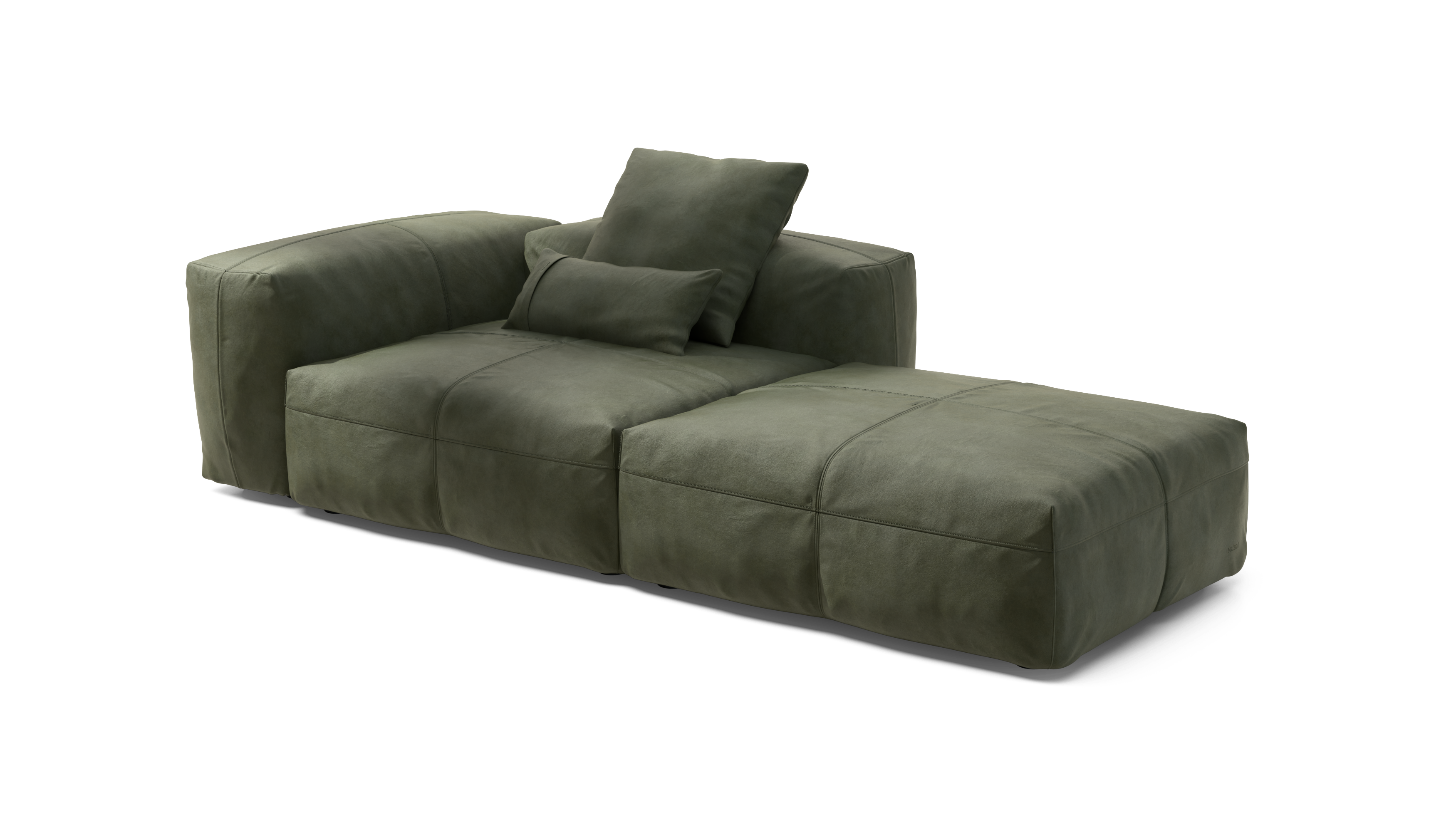 vetsak Sofa Set 01 Large divano pelle oliva