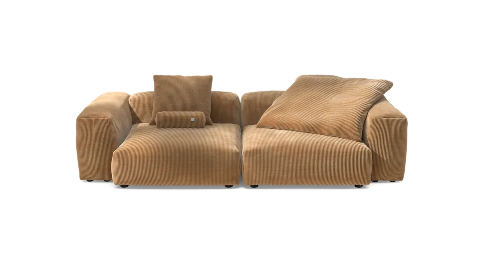 vetsak Sofa Set 02 Large divano modulare Camel 272x115 3,5 posti