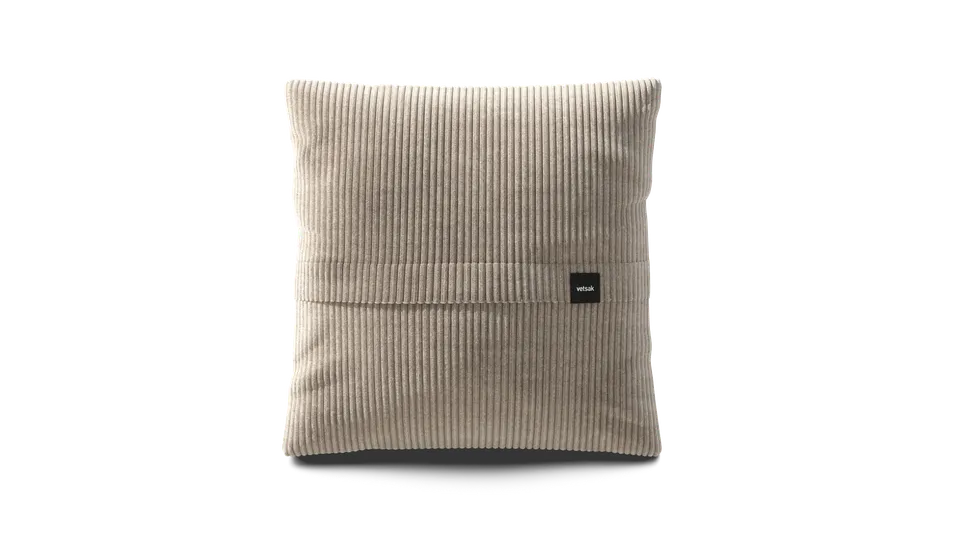 vetsak Big Pillow cuscino Cord Velour platino
