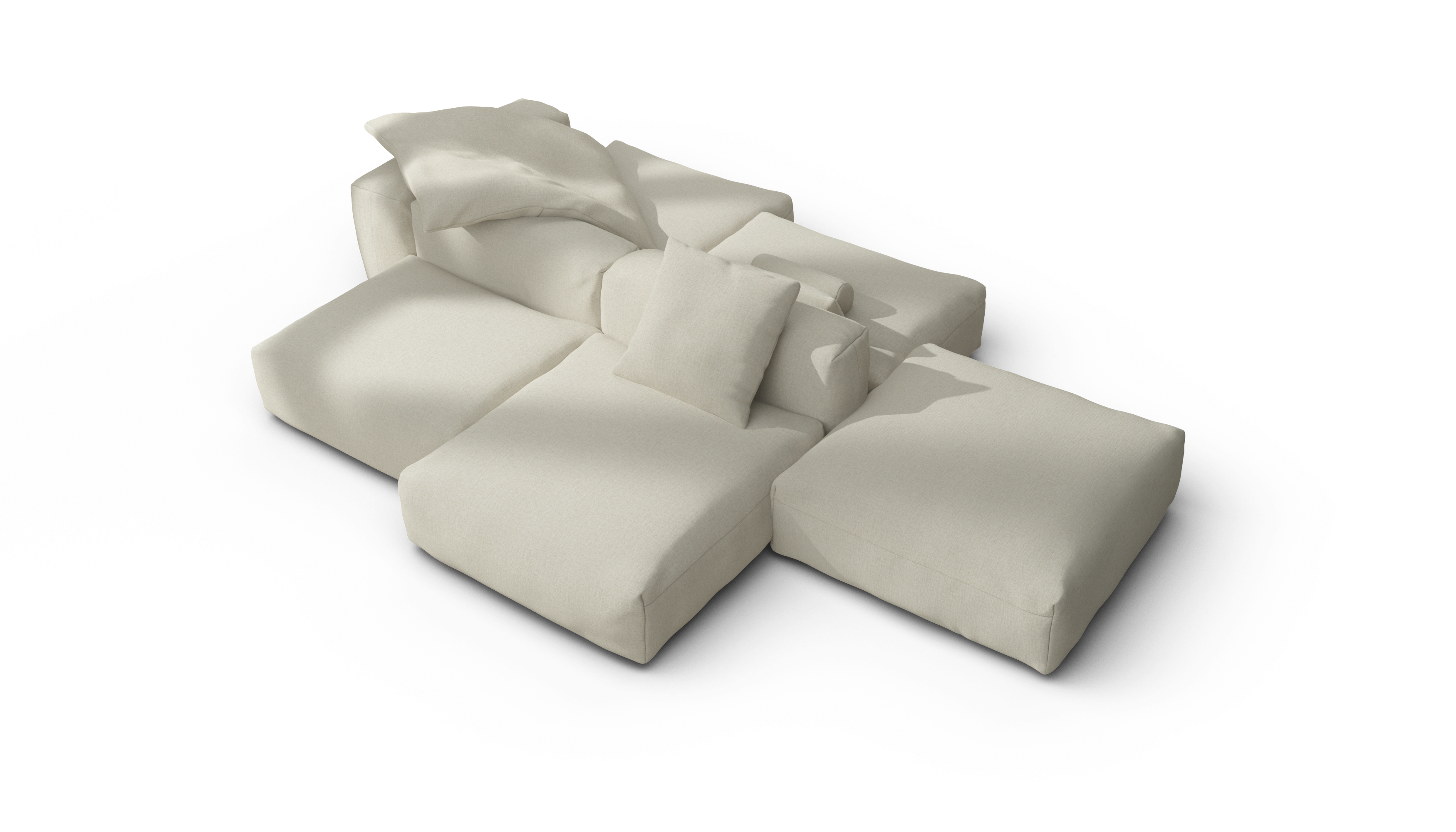 vetsak Breeze Sofa Set 09 divano isola ecru 346x241 sfoderabile