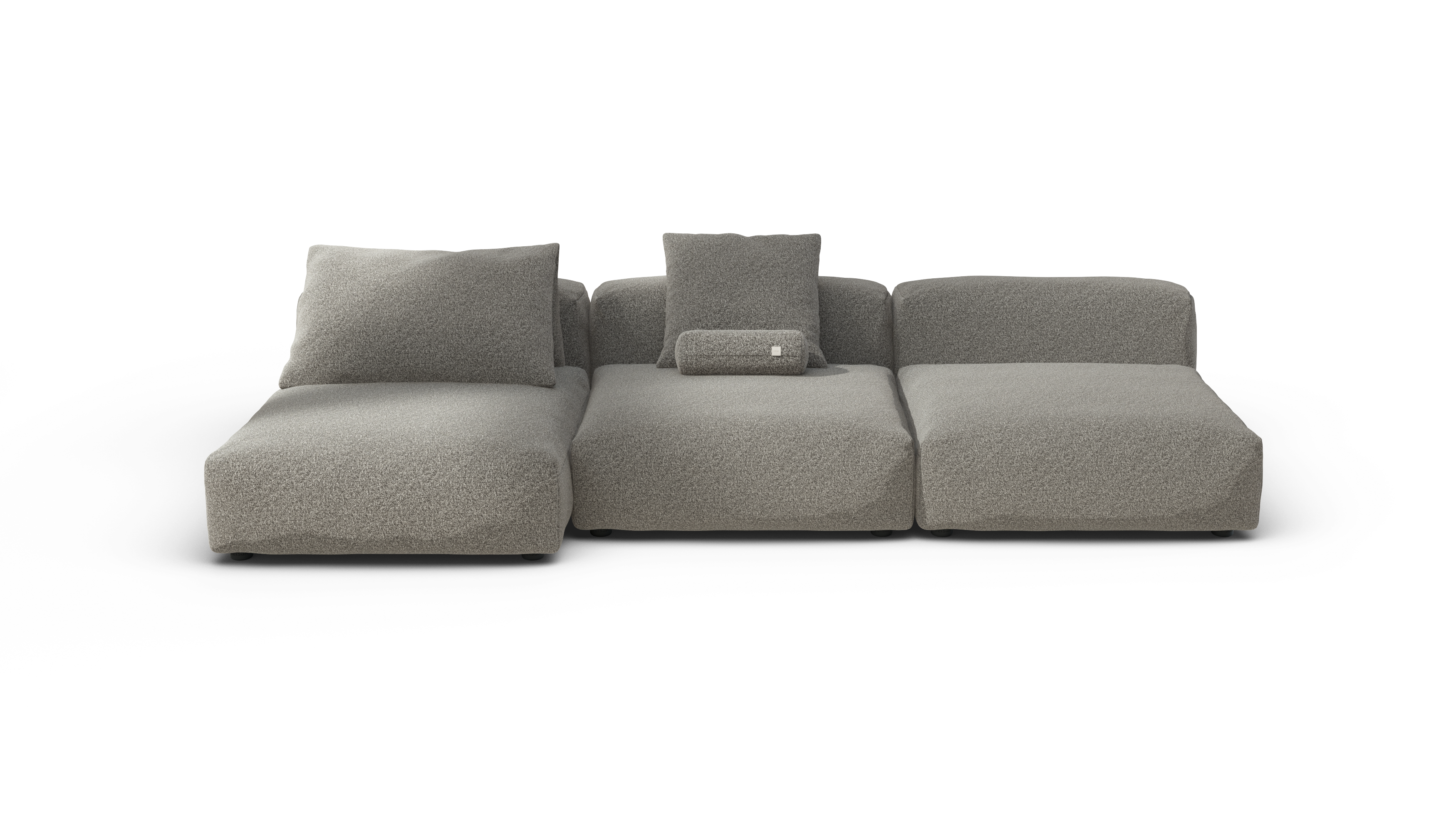 vetsak Set 04 divano modulare platino Pebble 5 posti