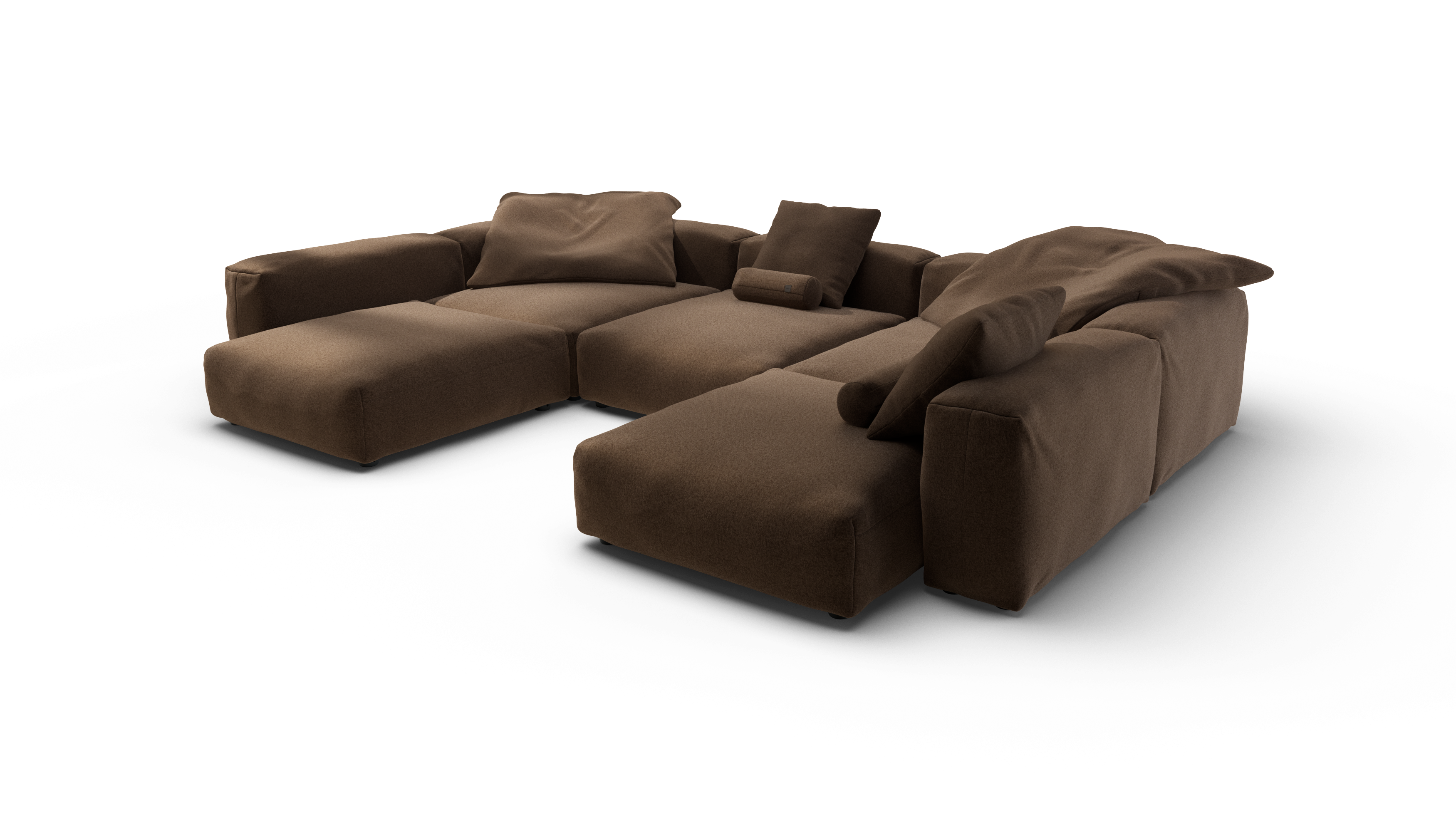 vetsak Sofa Set 06 divano angolare Umber 6,5 posti