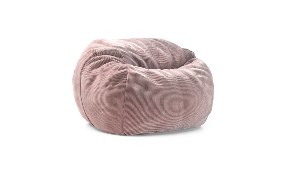 vetsak Beanbag Medium pouf Cord Velour Blossom seduta profonda
