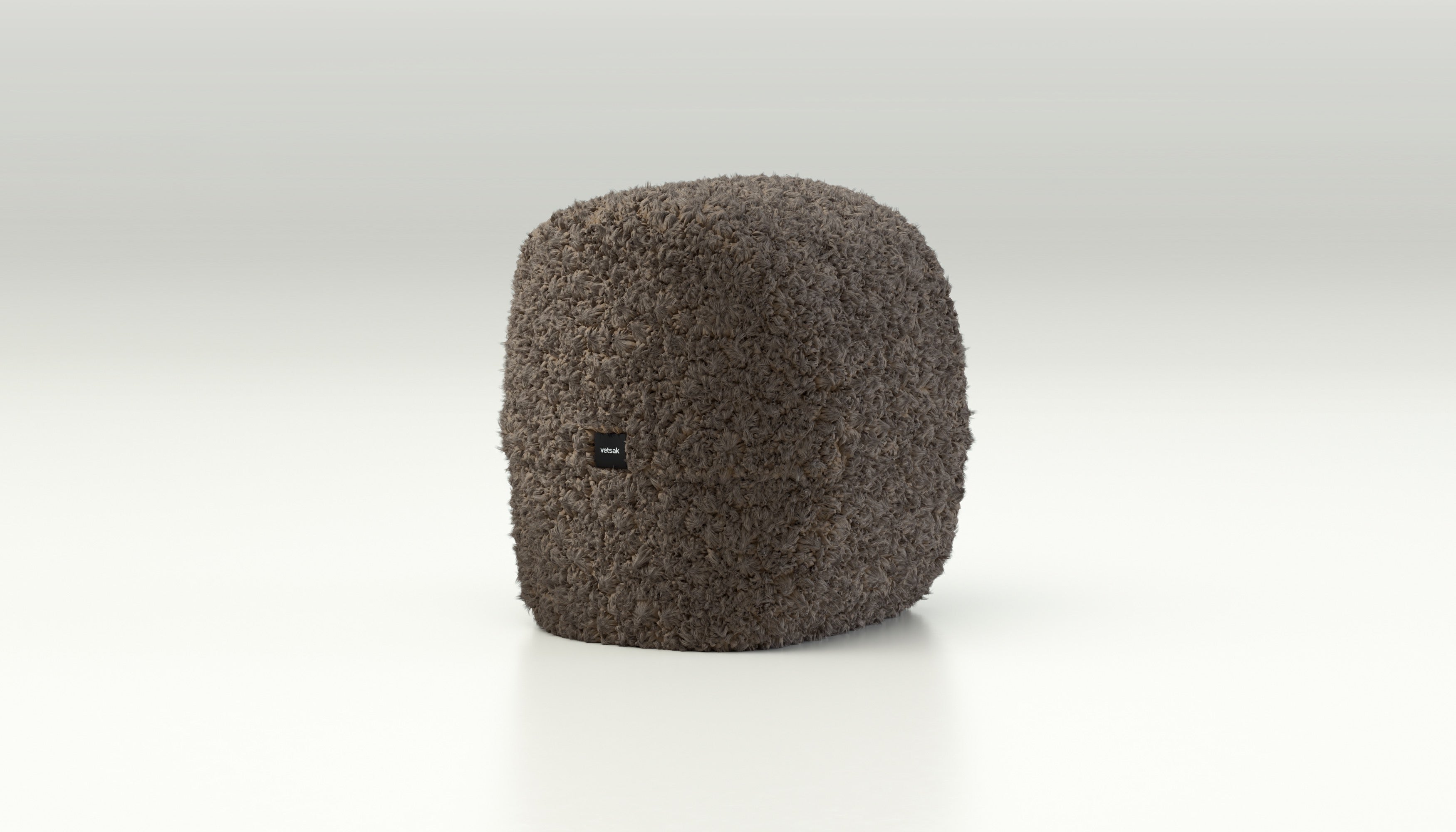 vetsak Footsak Doodle pouf cacao in tessuto doodle