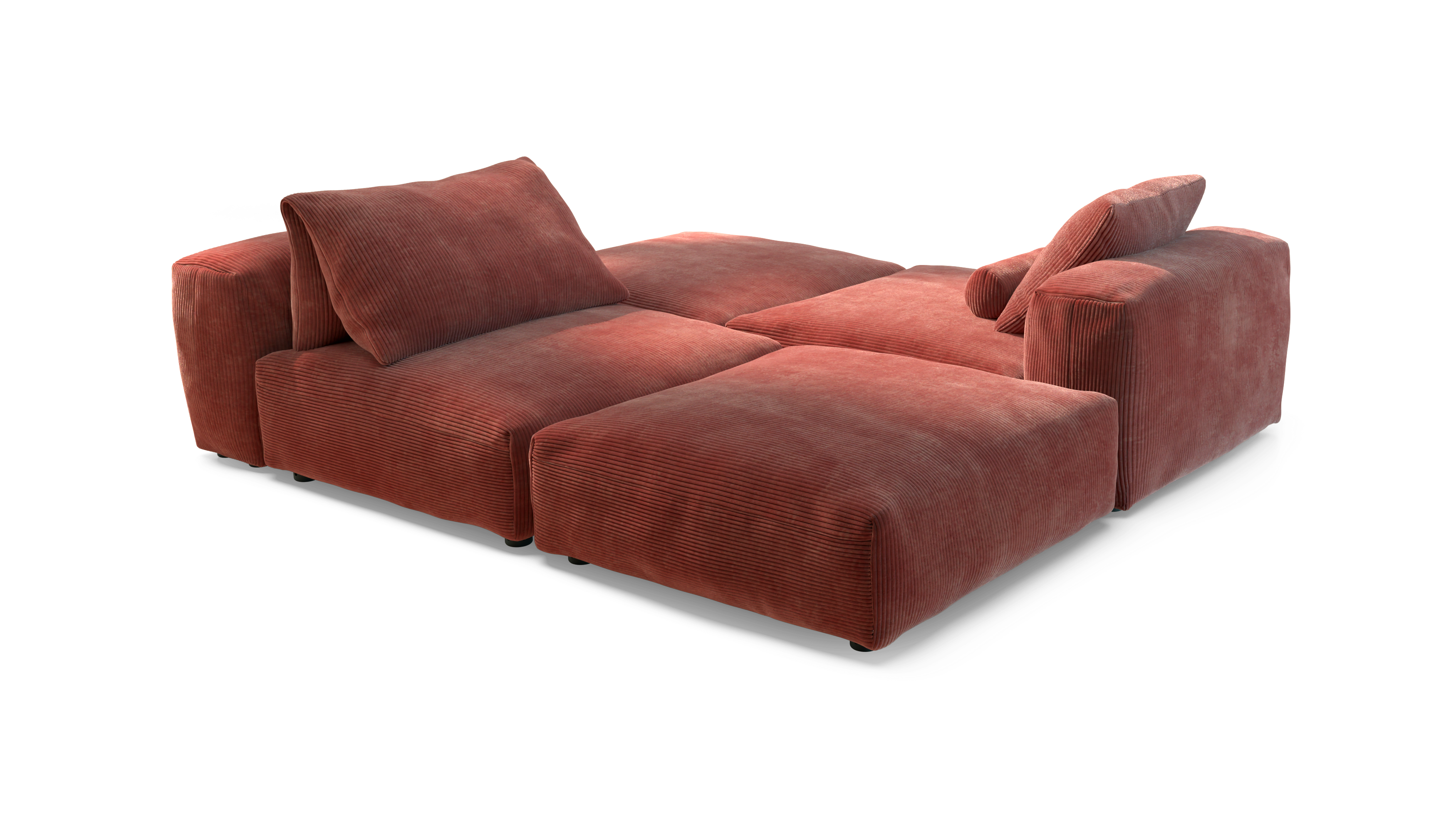 vetsak Sofa Set 08 divano mattone Cord Velour 210x241