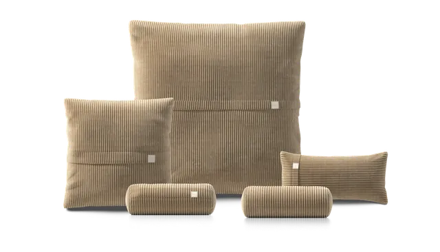 vetsak Pillow Set 4 set cuscini Cord Velour sabbia