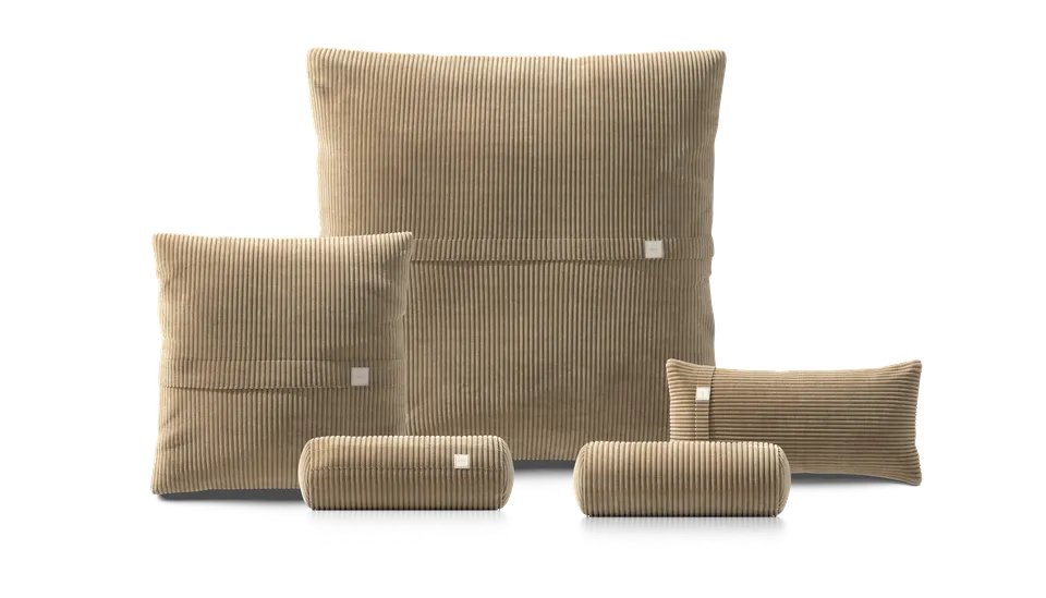 vetsak Pillow Set 4 set cuscini Cord Velour sabbia