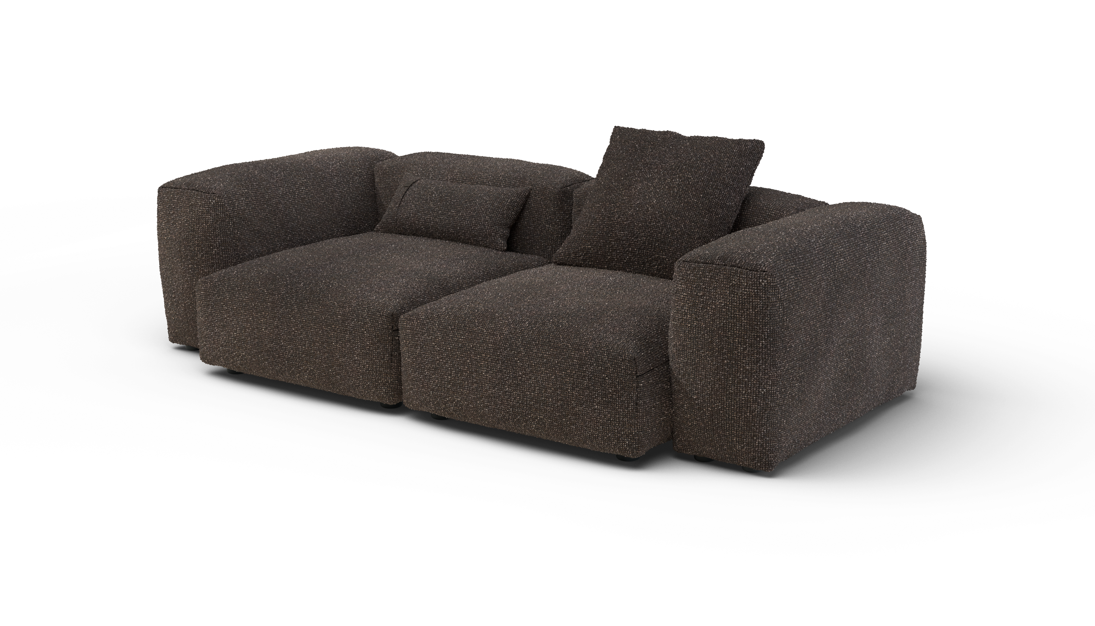vetsak Sofa Set 02 Medium divano 2,5 posti noce