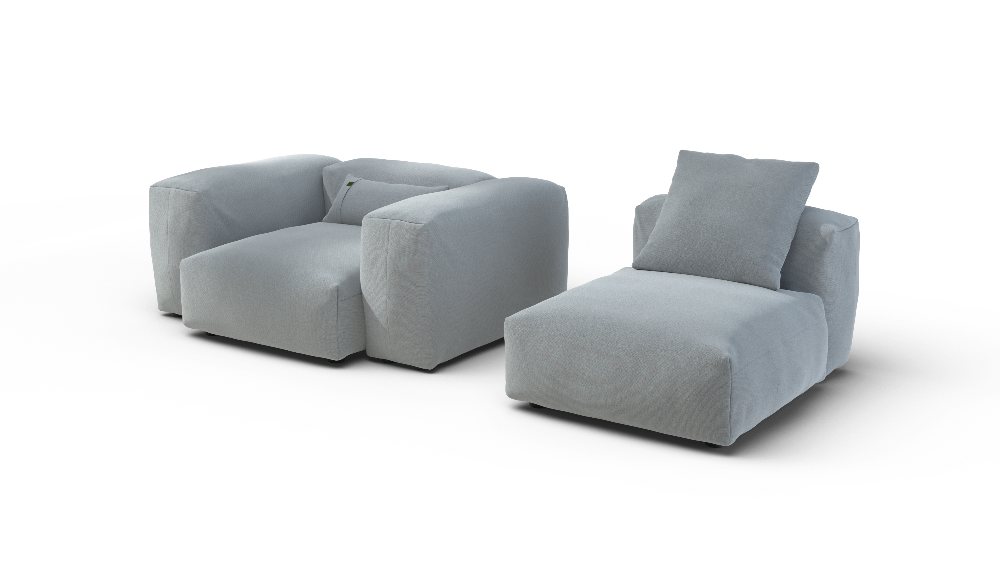 vetsak Sofa Set 02 Medium divano esterno Pique Turquoise