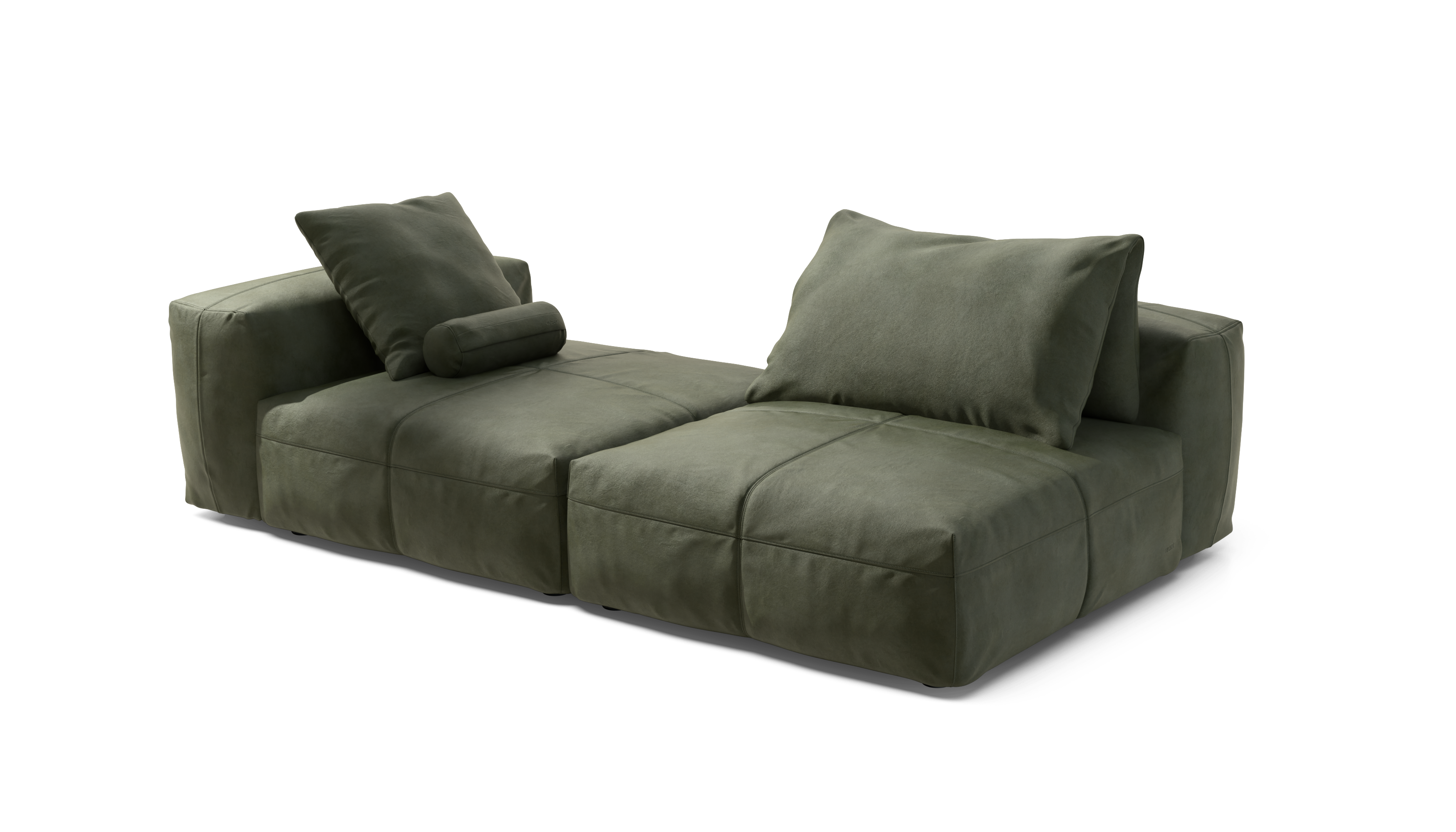 vetsak Sofa Set 01 XLarge divano pelle oliva 210x136 profondo