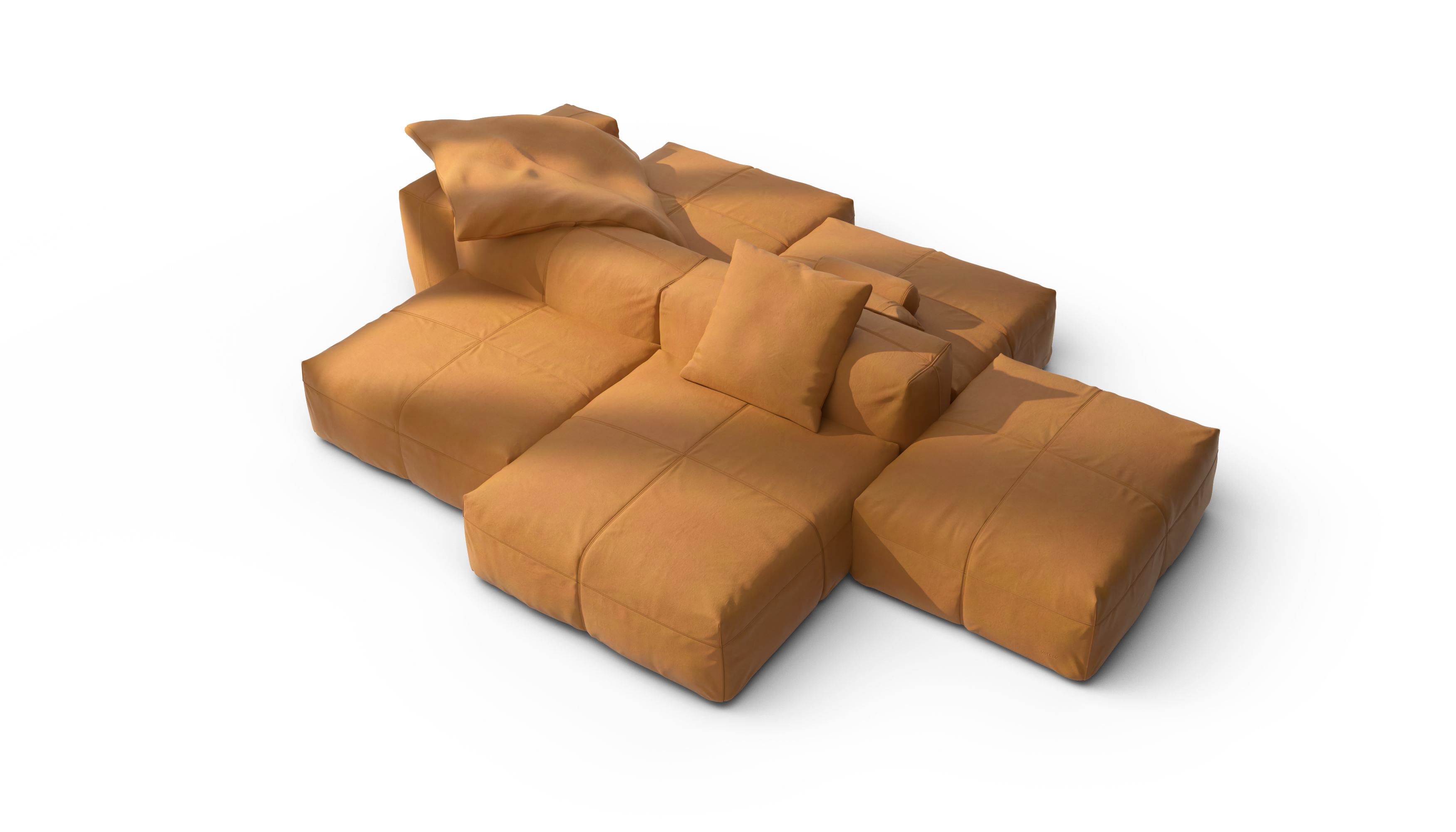 vetsak Sofa Set 09 The Island divano modulare Leather Brown