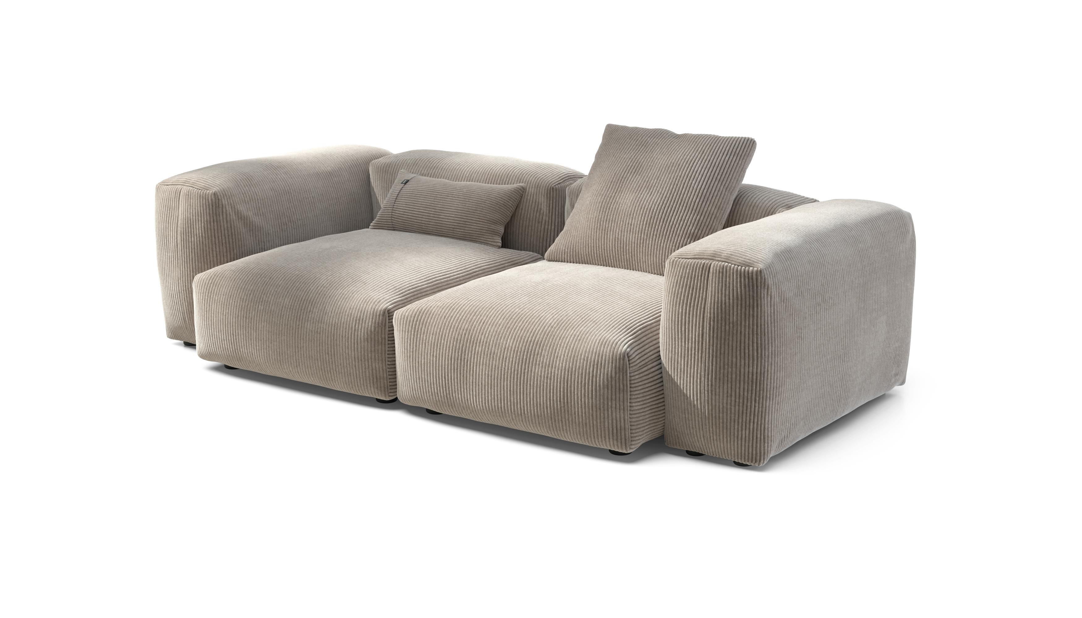 vetsak Sofa Set 02 Medium divano 2,5 posti platino