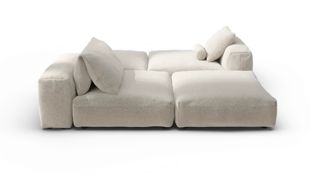 Vetsak Sofa Set 08 Daybed divano modulare Crema 210x241