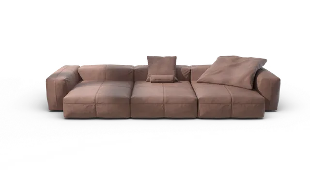 vetsak Sofa Set 05 divano pelle pietra 5 posti