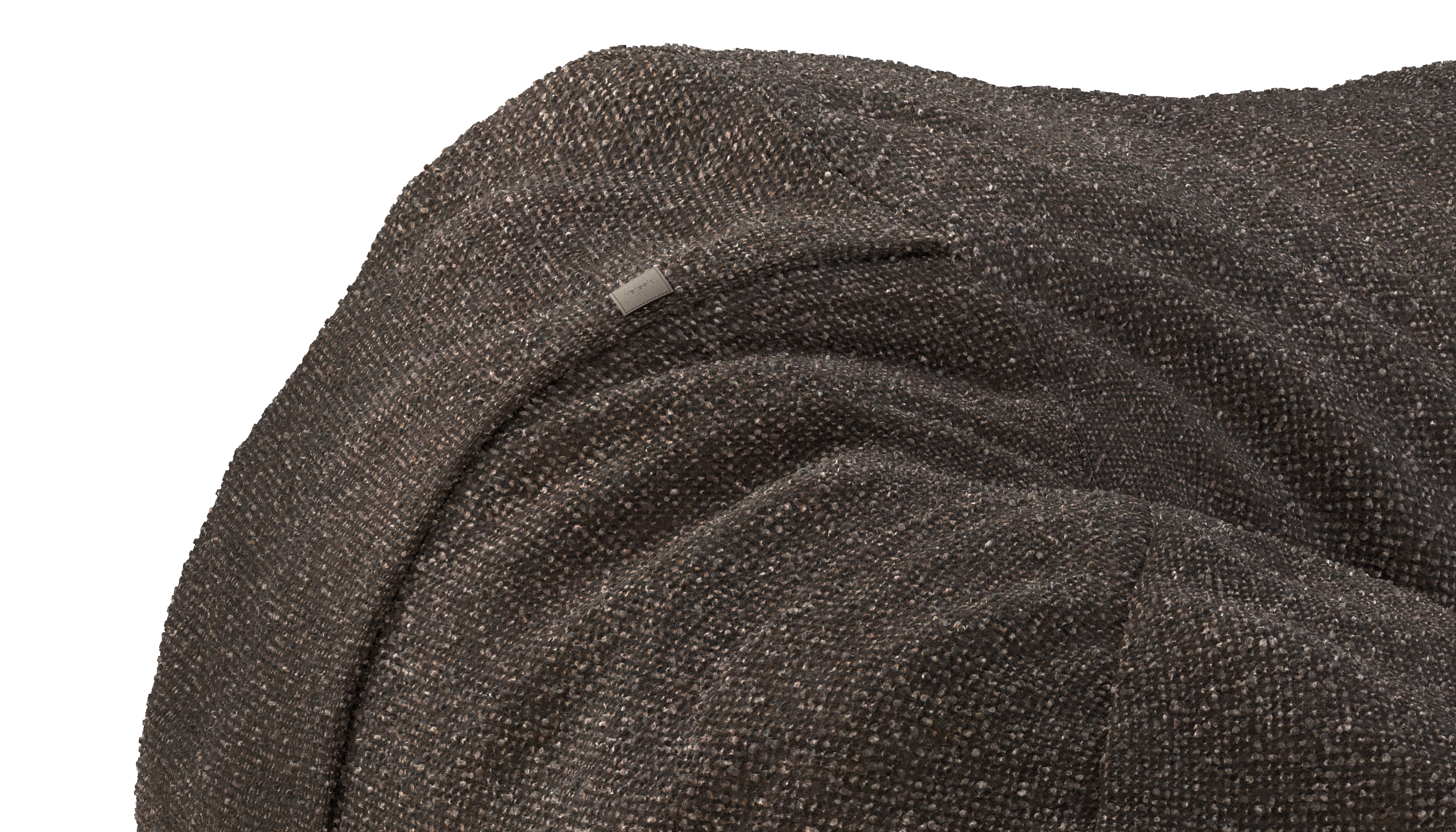 vetsak Cover Beanbag Large fodera pouf Nub Walnut sfoderabile