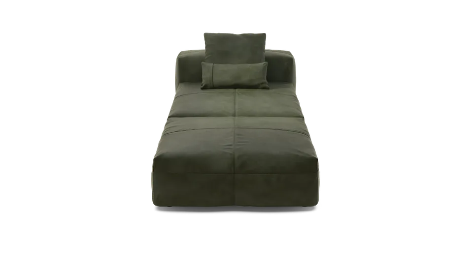 vetsak Sofa Set 07 chaise longue pelle oliva