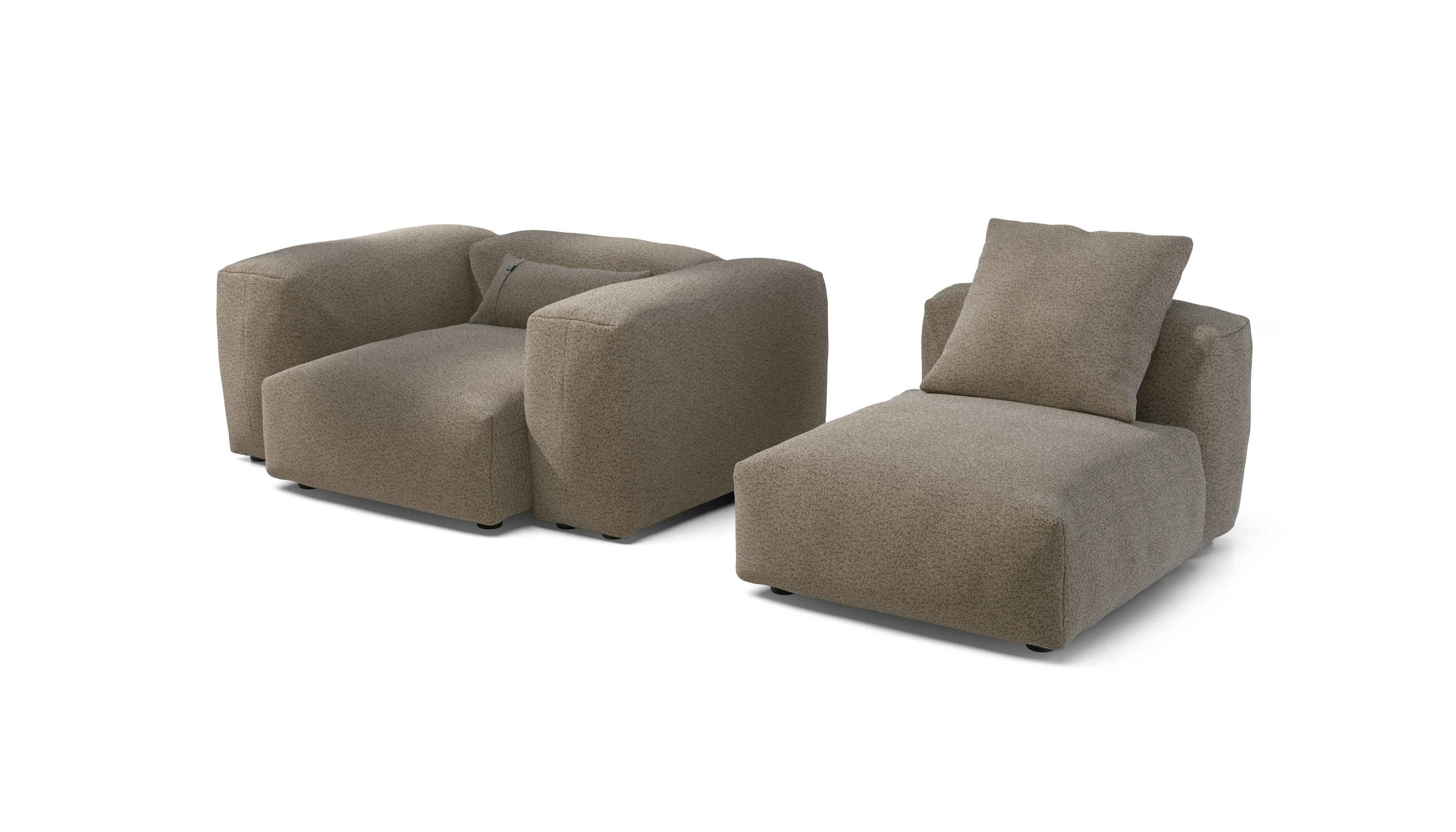 vetsak Sofa Set 02 Medium divano modulare loop taupe 230cm 2 posti