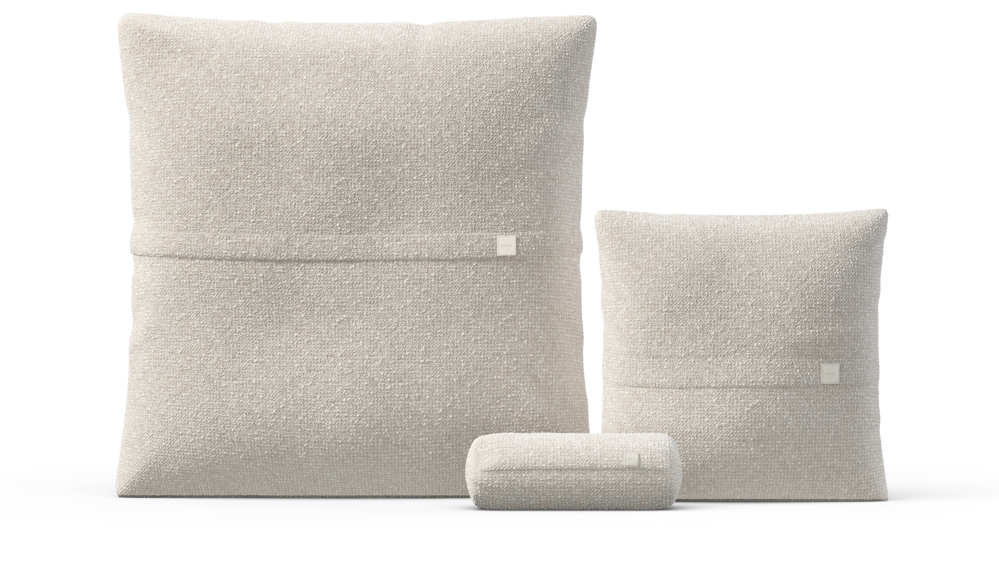 vetsak Pillow Set 2 set cuscini nub crema