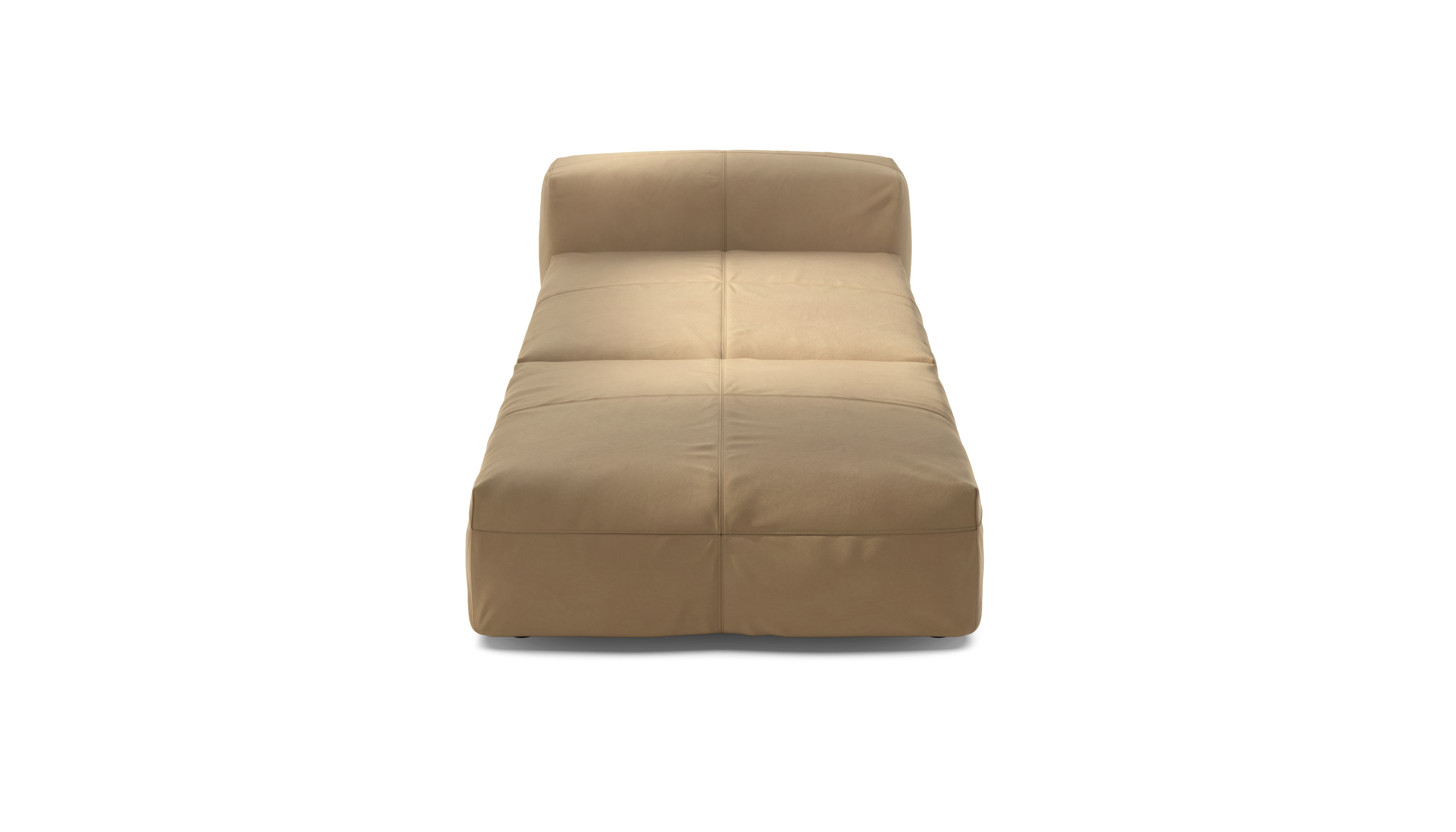 vetsak Set 07 Sun Lounger divano pelle beige 2 posti