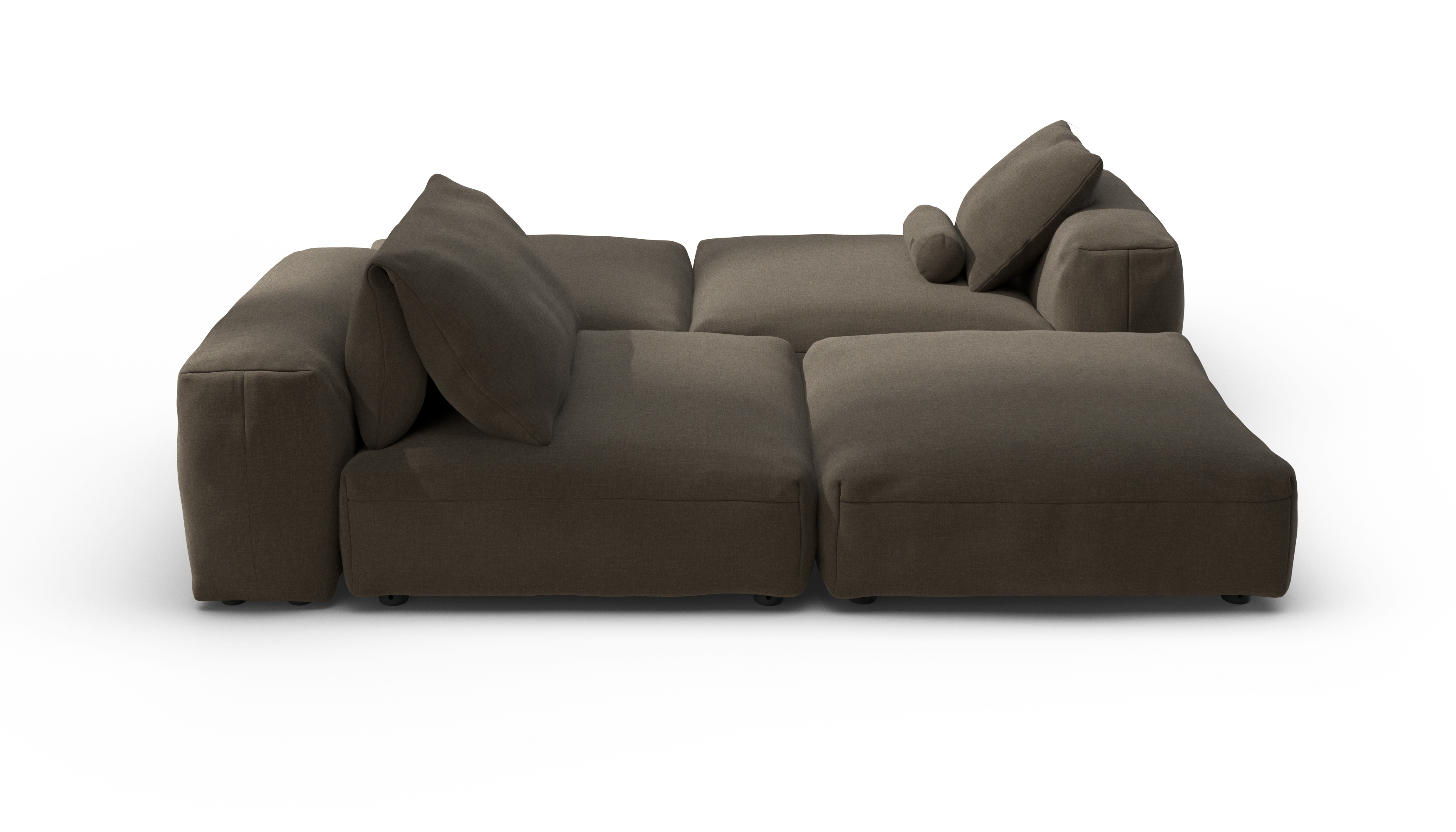 vetsak Sofa Set 08 Daybed divano outdoor marrone