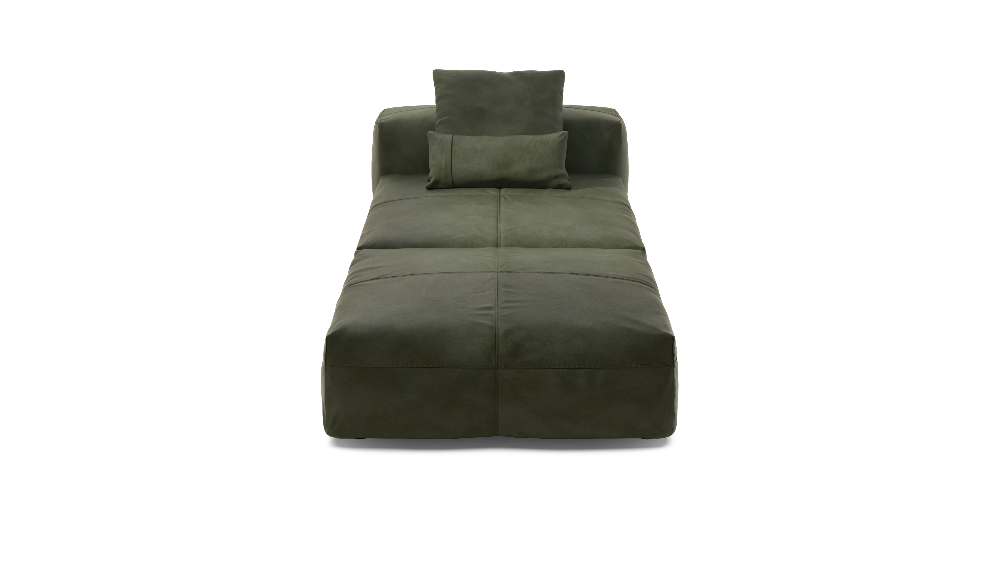 vetsak Sofa Set 07 chaise longue pelle oliva