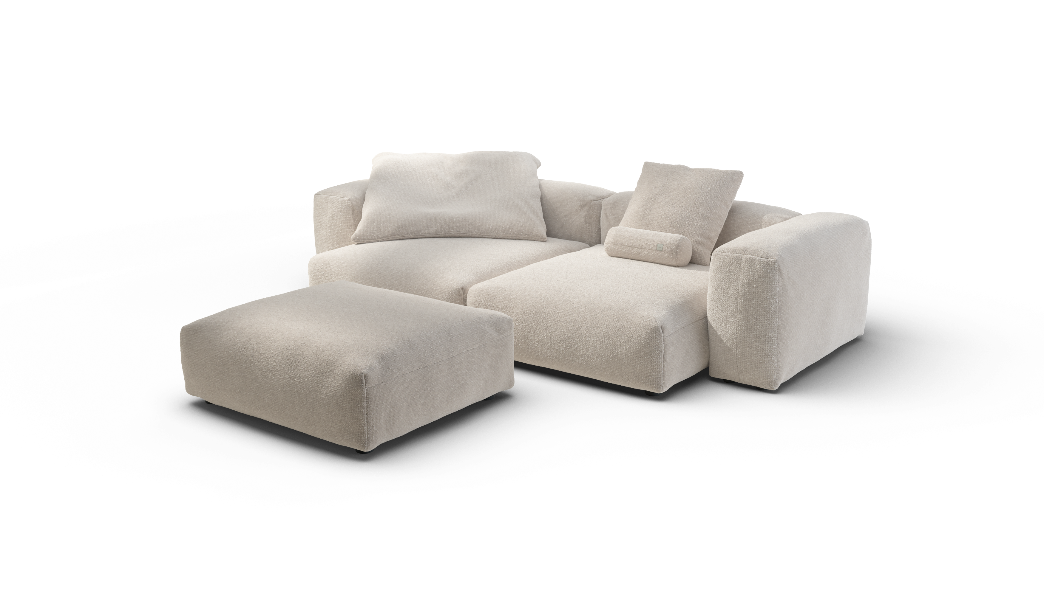 vetsak Sofa Set 03 divano modulare crema in nub 272x220
