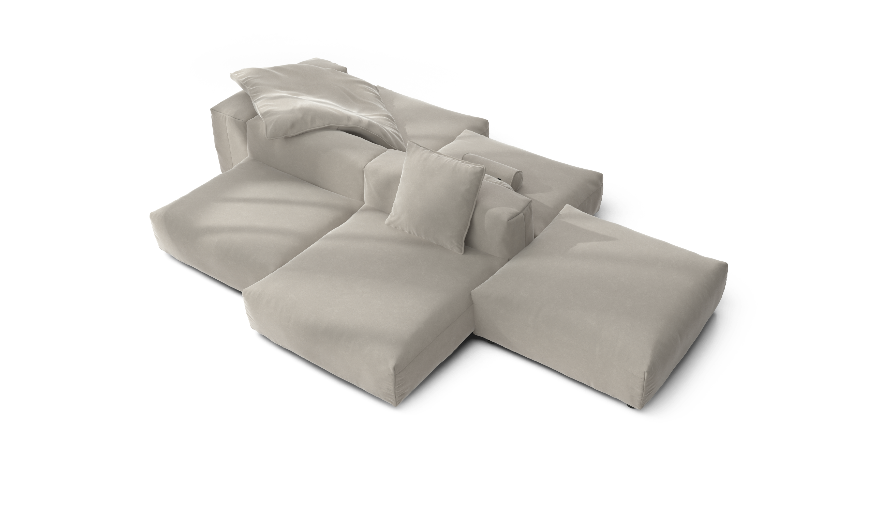 vetsak Sofa Set 09 The Island divano suave clay 7 posti