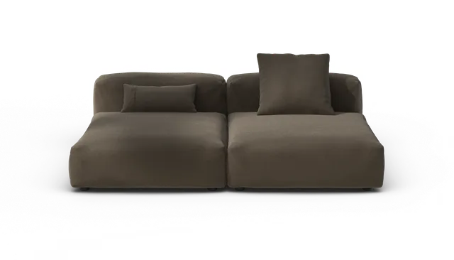 vetsak Sofa Set 01 Large divano modulare marrone 210x115