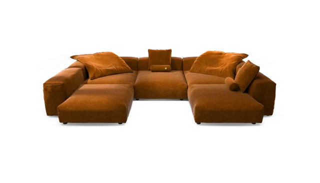 vetsak Sofa Set 06 divano angolare a U miele suave