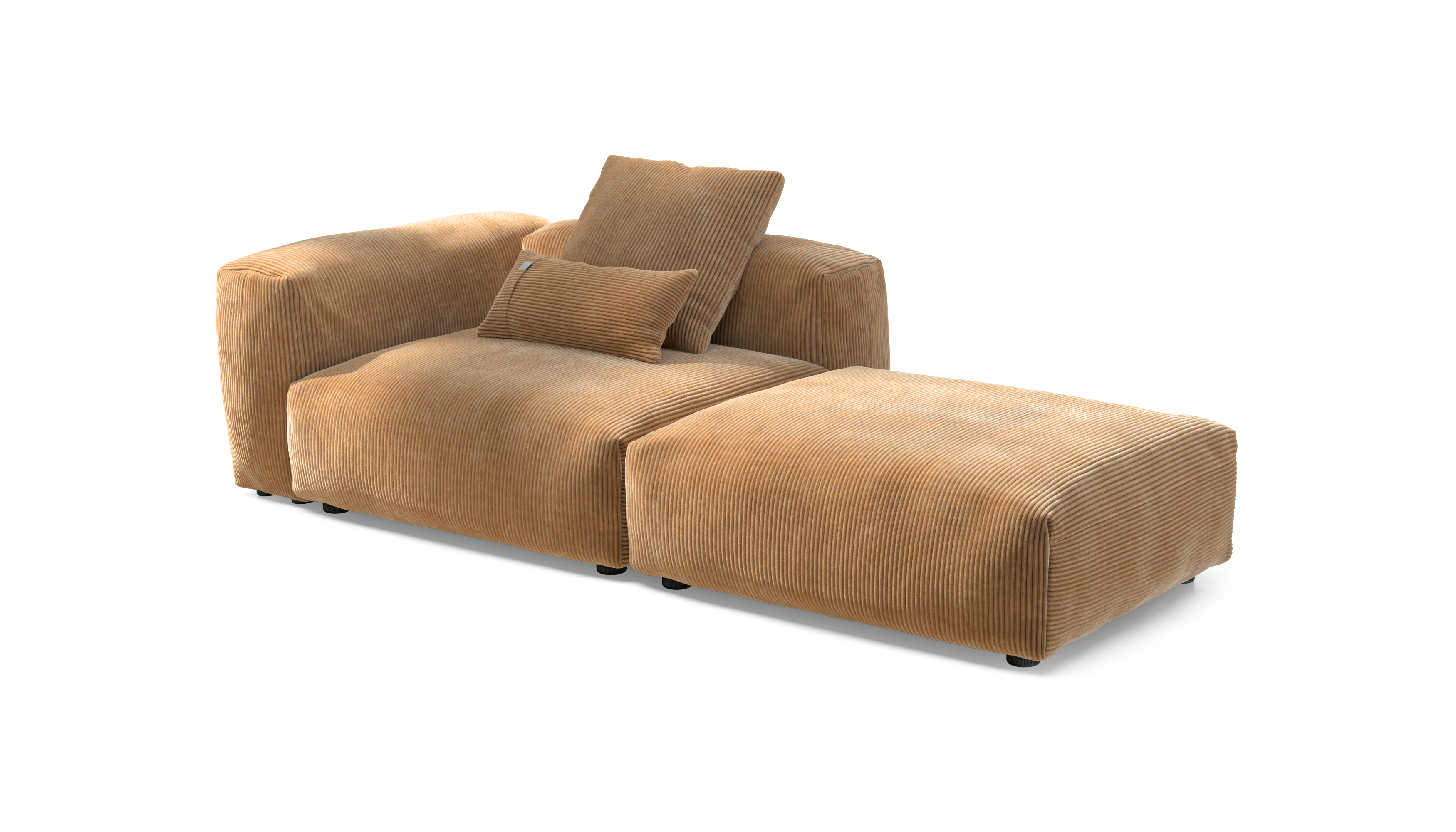 vetsak Sofa Set 01 Large divano cammello cord velour