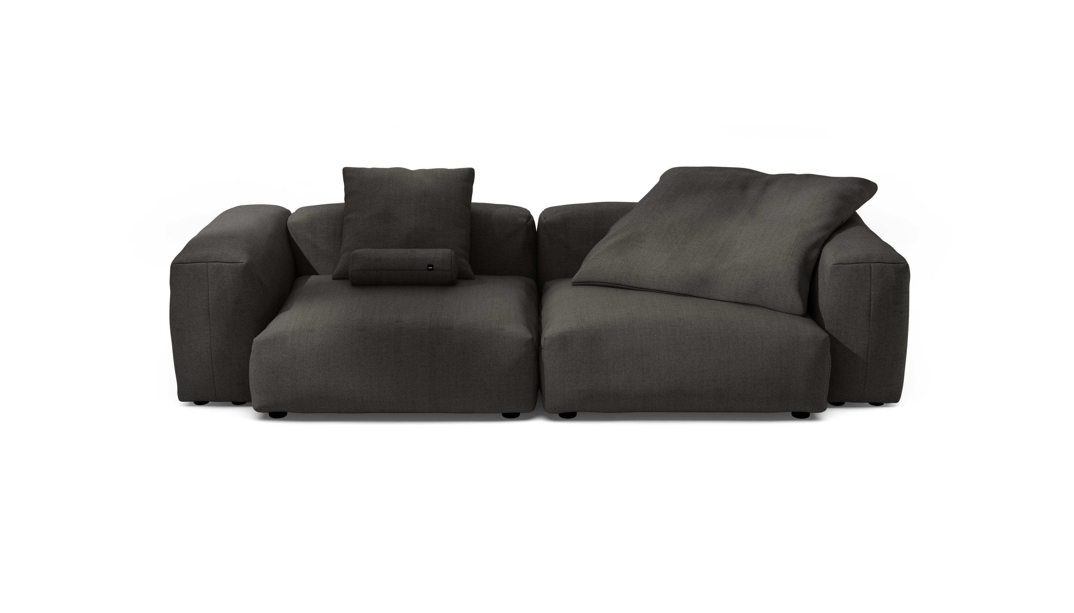 vetsak Sofa Set 02 Large divano modulare Herringbone grigio