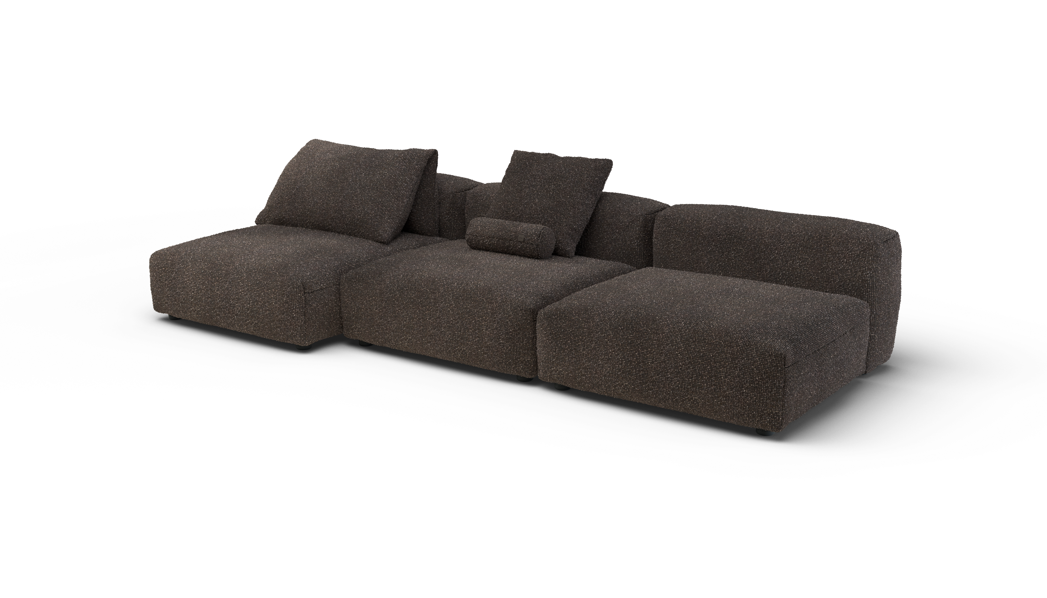 vetsak Sofa Set 04 divano modulare Nub Walnut 5 posti