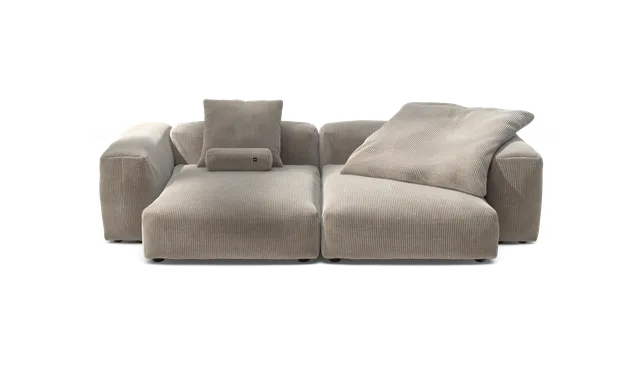 vetsak Sofa Set 02 XLarge divano modulare velluto platino 272x136