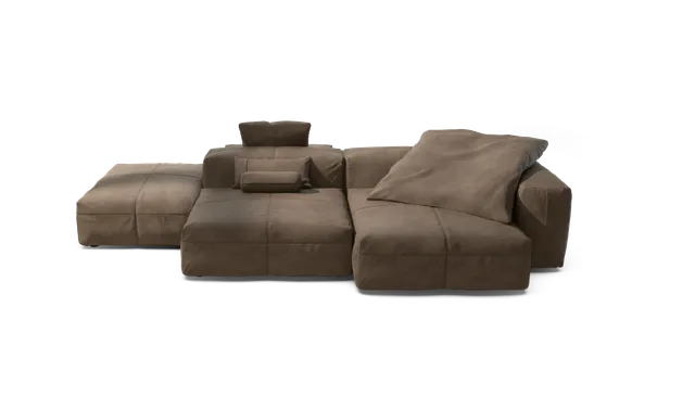 vetsak Sofa Set 09 The Island divano pelle cacao 7 posti