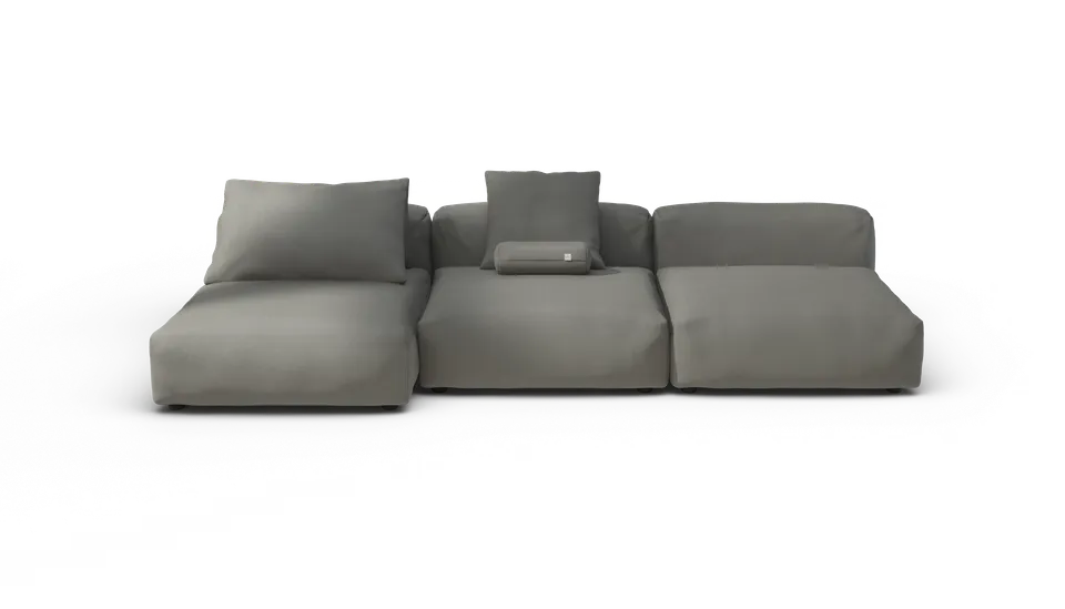 vetsak Set 04 divano modulare Flint Terrain 315x136 da esterno