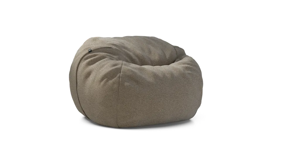 vetsak Medium pouf Loop Loop taupe sfoderabile