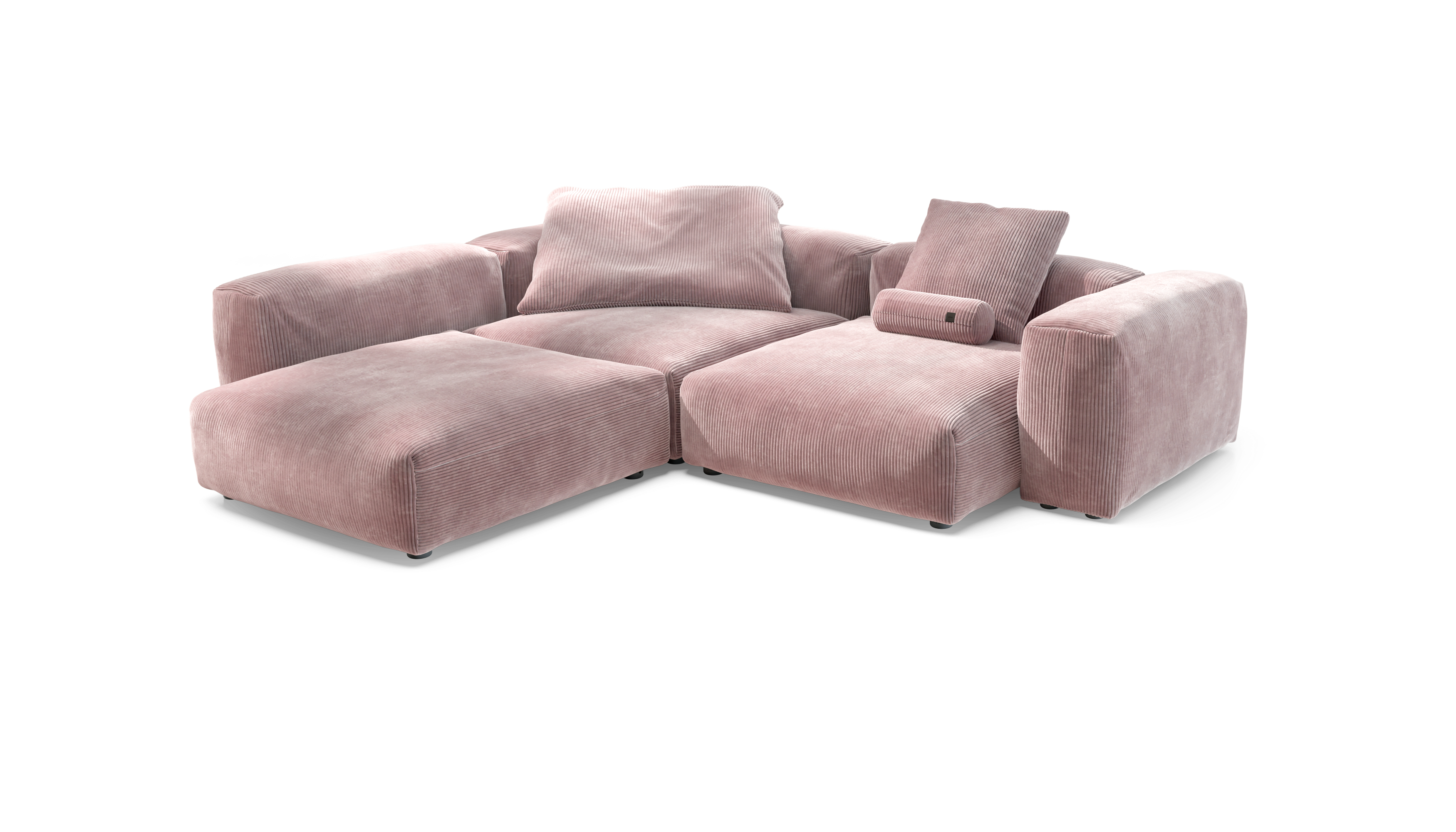 vetsak Sofa Set 05 divano 5 posti velluto blossom 377x136