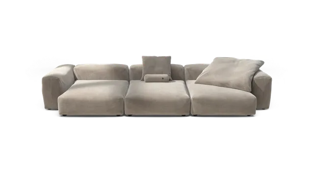 vetsak Sofa Set 05 divano modulare 5 posti platino