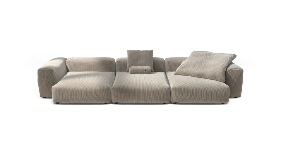 vetsak Sofa Set 05 divano modulare 5 posti platino