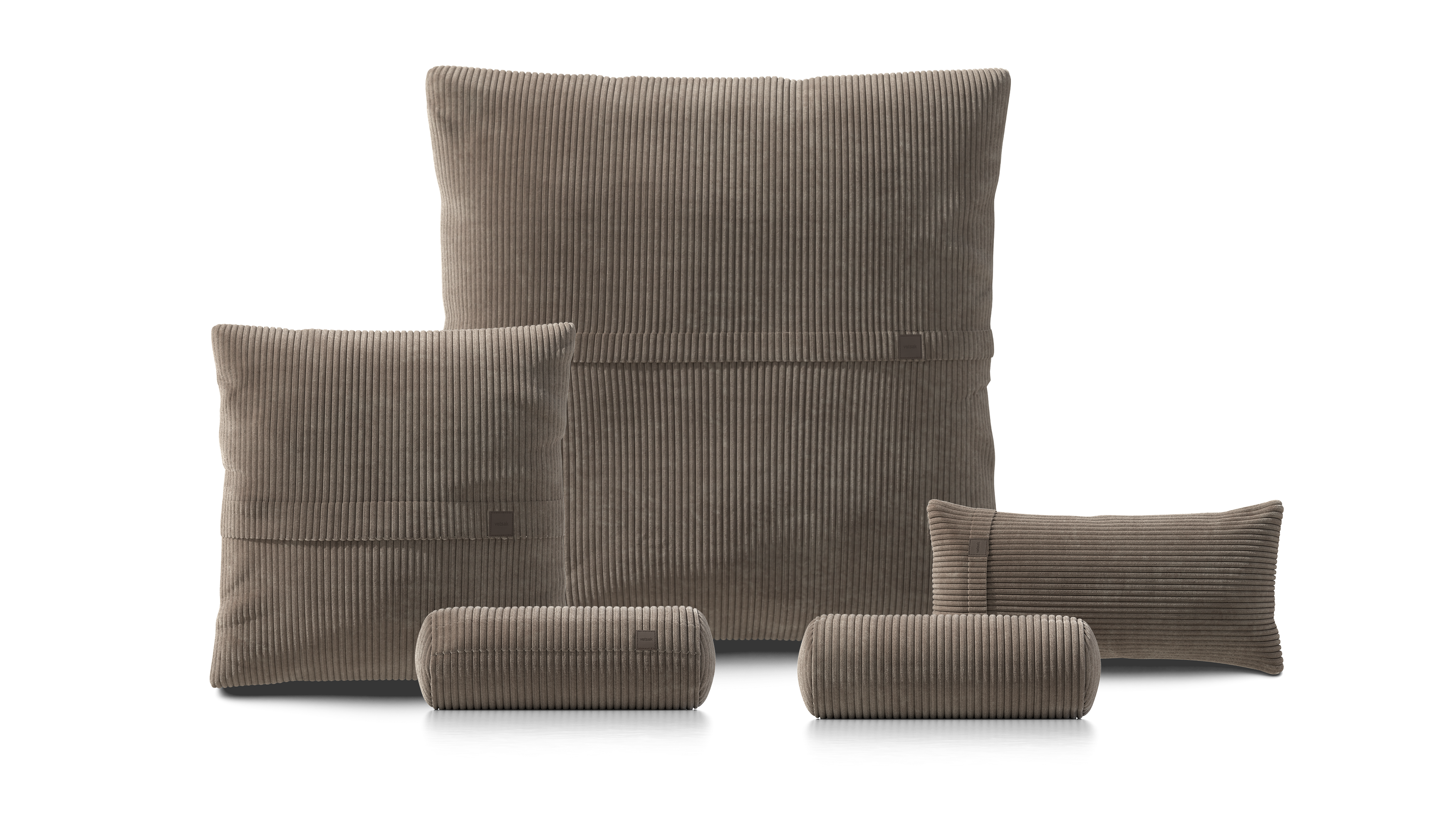 vetsak Pillow Set 4 set cuscini mocha velluto