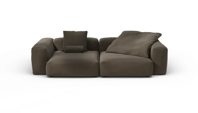 vetsak Sofa Set 02 Large divano modulare marrone