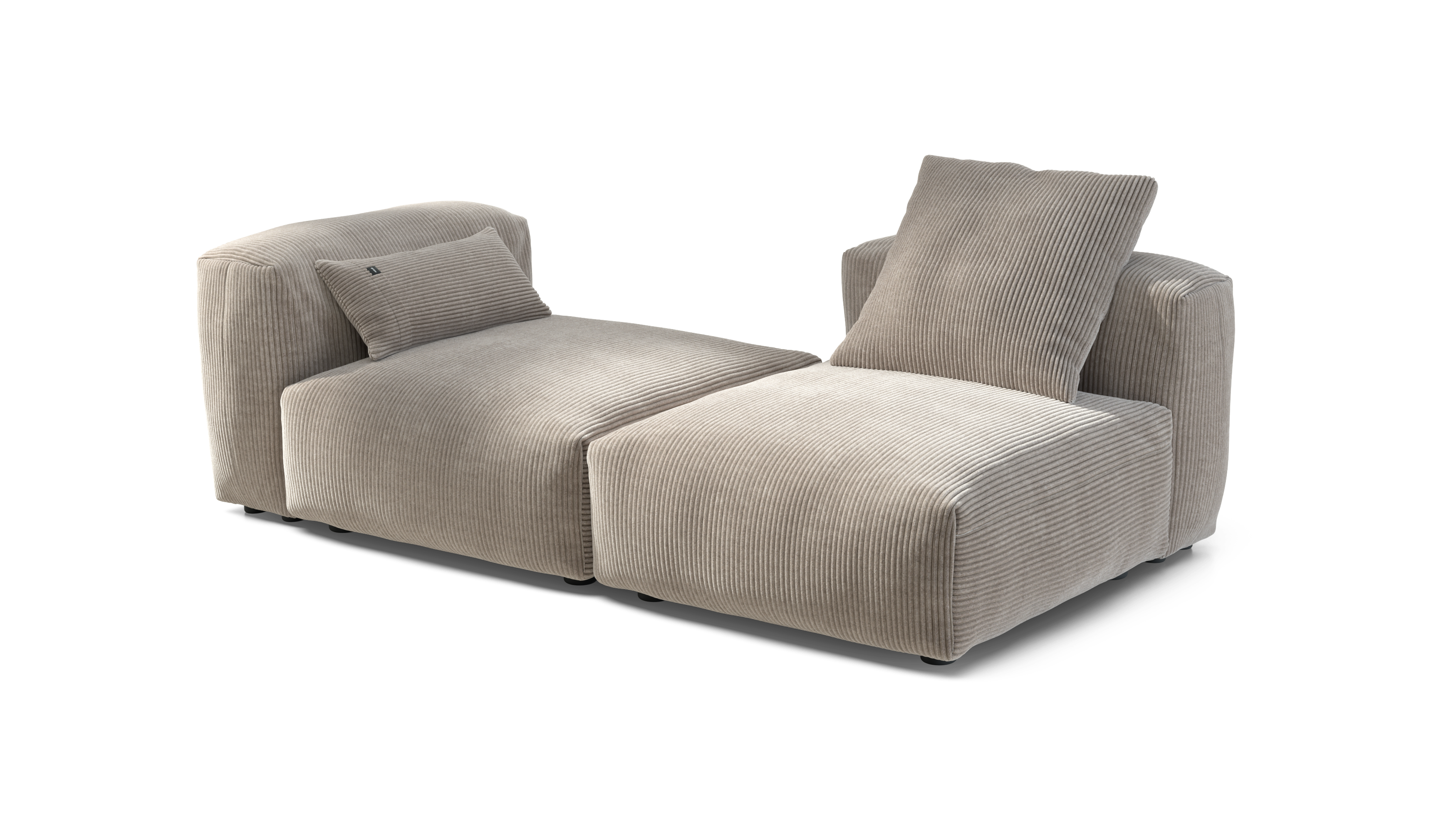 vetsak Sofa Set 01 Medium divano modulare platino 2,5 posti