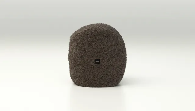 vetsak Footsak Doodle pouf cacao in tessuto doodle