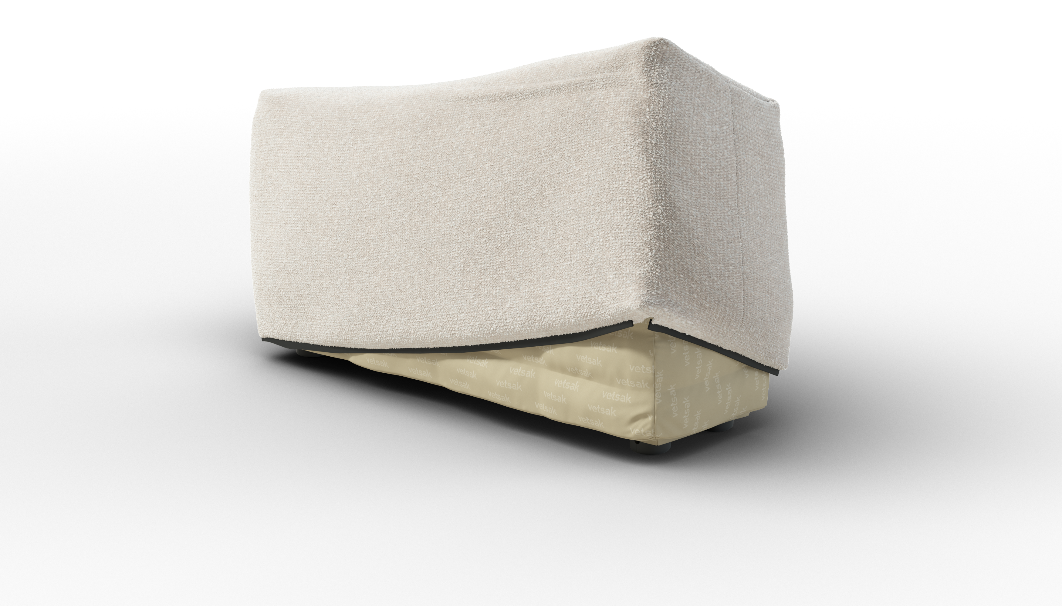 vetsak Sofa Side Medium fodera Nub crema 84x31