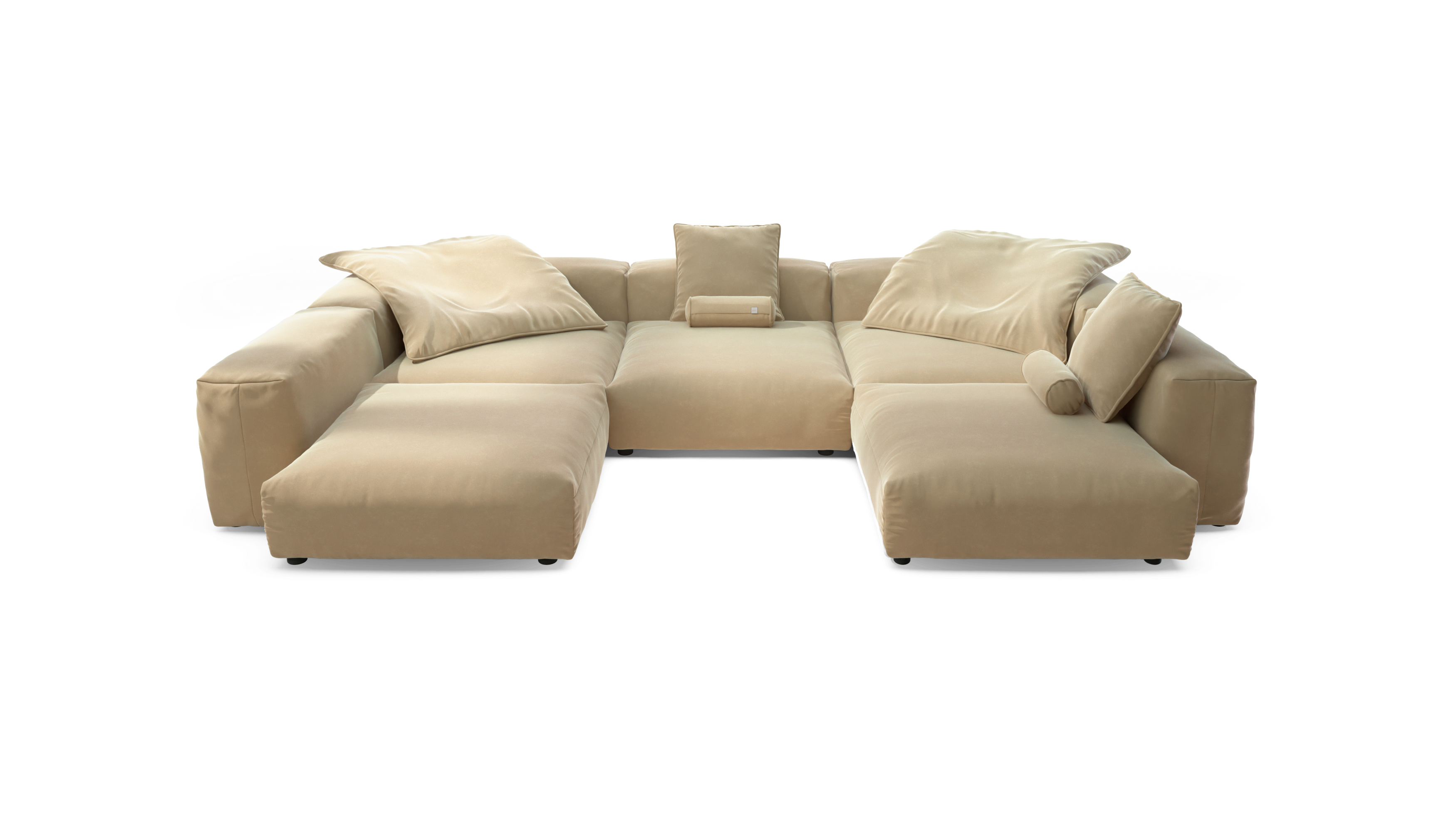 Vetsak Sofa Set 06 divano modulare crema suave 7 posti