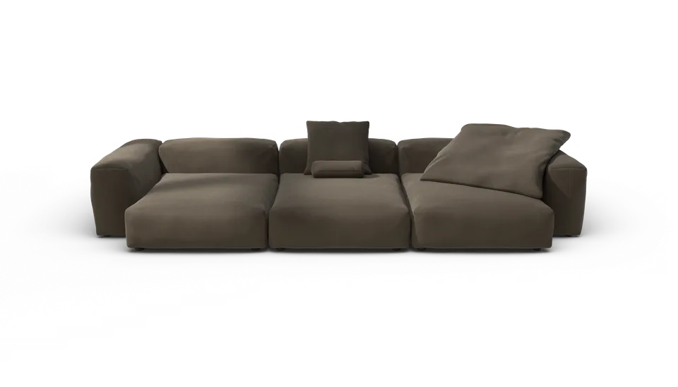 vetsak Sofa Set 05 divano modulare marrone 5 posti