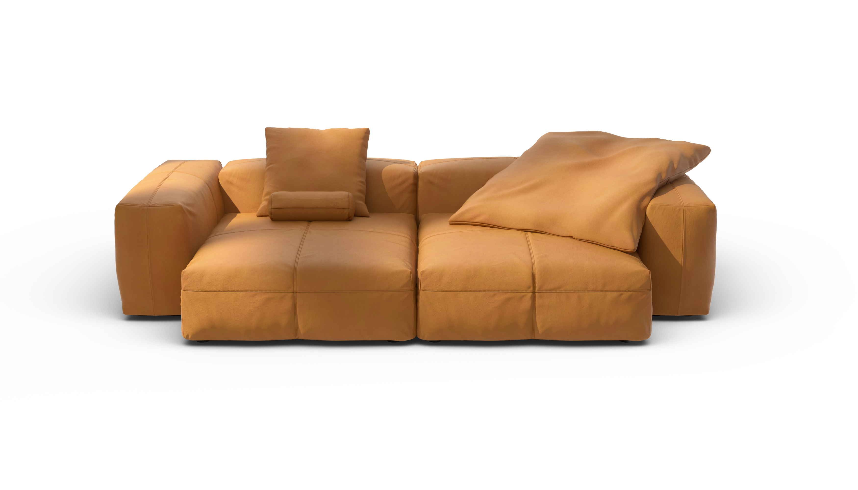 vetsak Sofa Set 02 XL divano pelle marrone 3,5 posti
